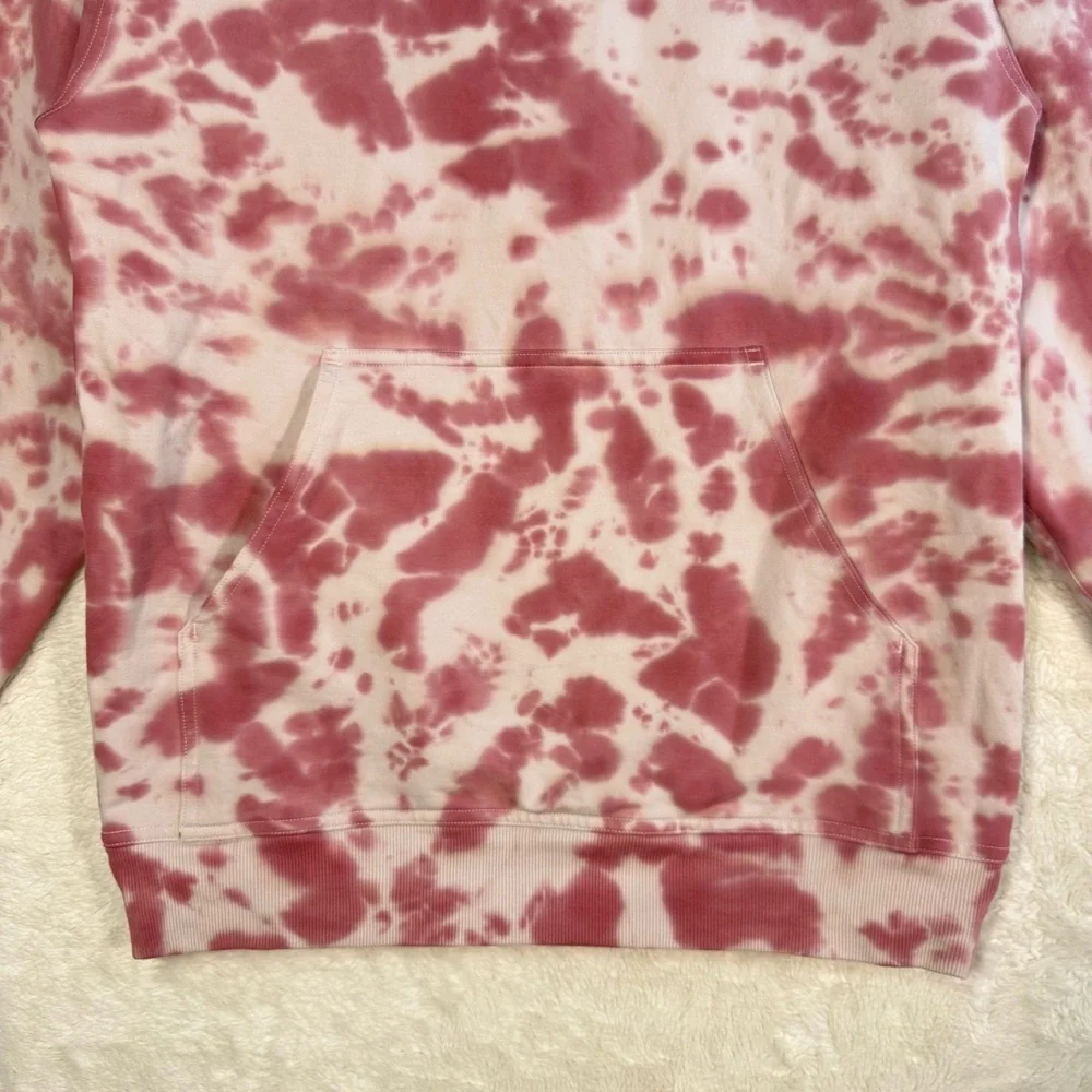 Lululemon All Yours Hoodie‎ Marmoleado Tie Dye Women’s 4 Fleece Rose Pink Yoga - Picture 3 of 9
